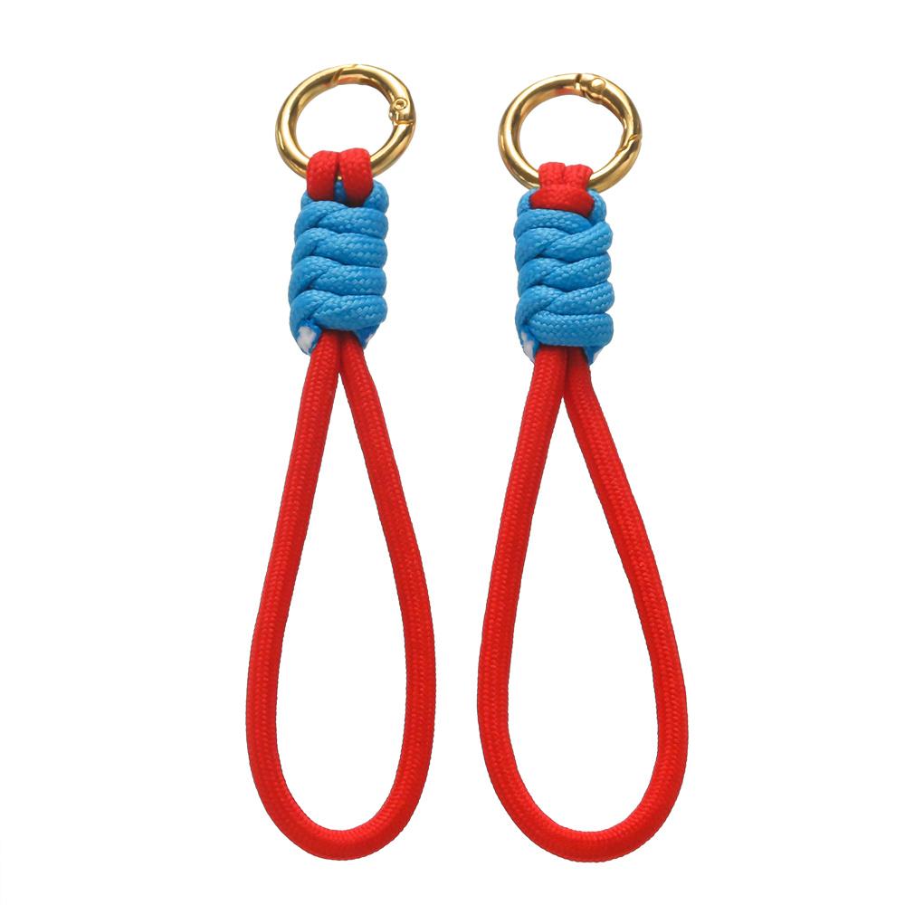 1pc Colorful Braided Lanyard Keychain for Phone Case Women Anti Lost Knot Rope Strap Car Key Chains Diy Accessories Keyring