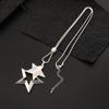 Fashion Trend Light Luxury Niche Sense Collarbone Chain Temperament Simple Cold Wind Five-pointed Star Hollow Necklace