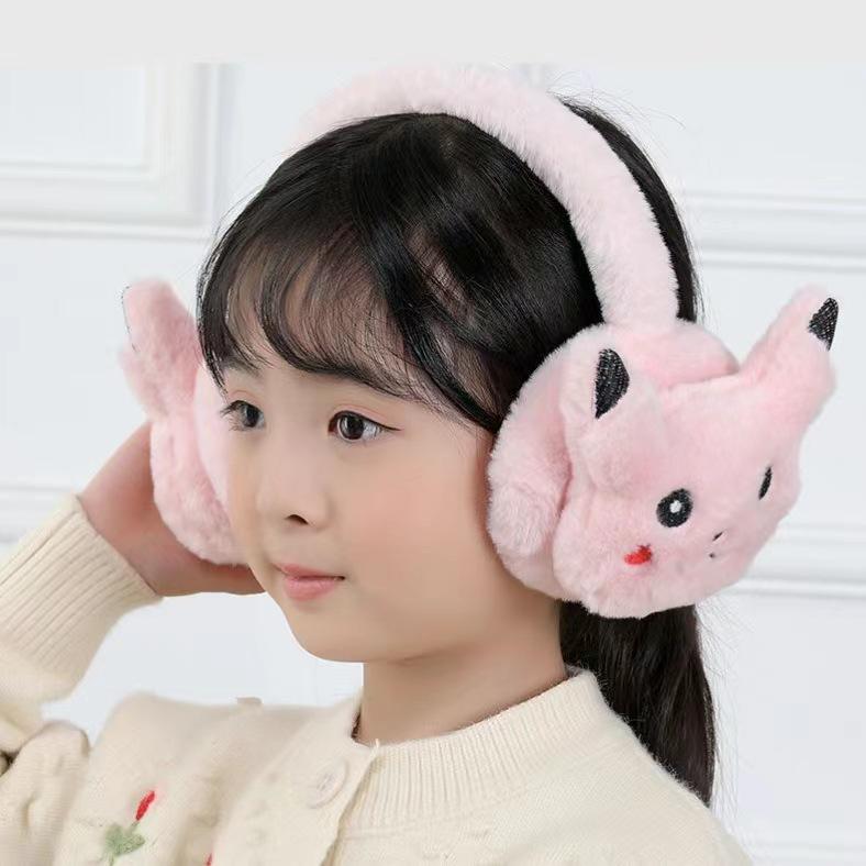 Children's Winter Cartoon Ear Muffs - Warm, Anti-Freeze Ear Protection for Boys and Girls
