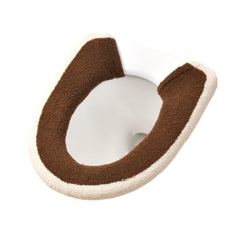 Knitted Button Washable Toilet Seat Covers - 10 Pack