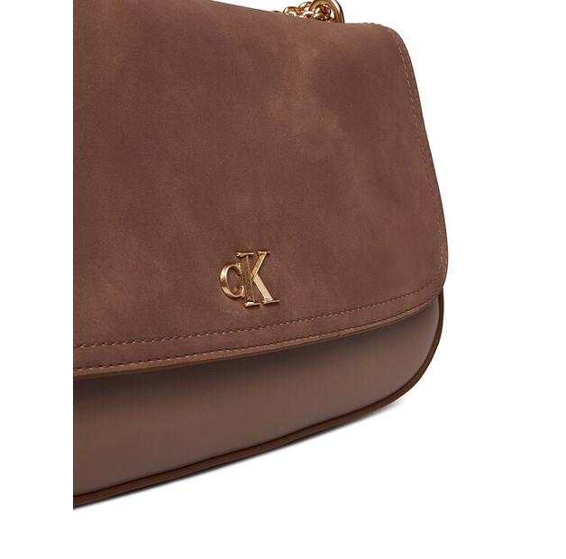Bolsa Calvin Klein Ck Conv Chain Escovada Média