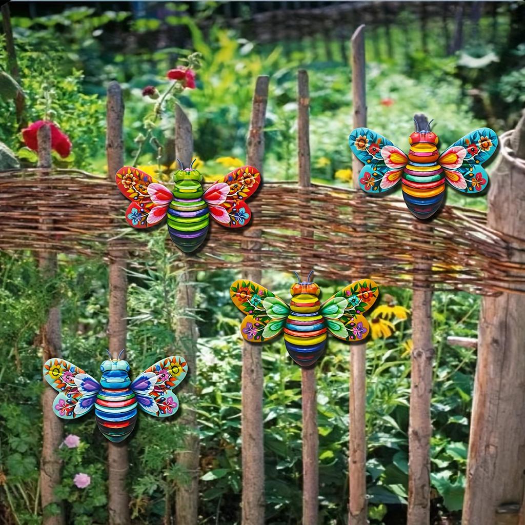 Handgemaakte Metalen Bij Wanddecoratie Sierobject voor Huis Binnen Buiten Gebruik Tuin Terras Raamdecoratie