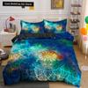 Psychedelic Boho Luxury Bedding Set 2/3PCS with Pillowcase King Mandala Duvet Cover Queen Comforter Cover Polyester Quilt Cover