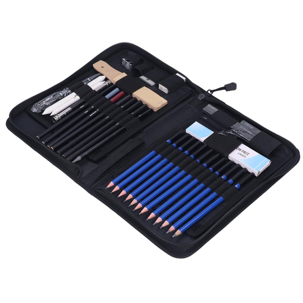 40 Piece Drawing and Sketching Pencil Art Set Graphite and Charcoal Pencils for Drawing Graffiti