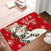 Winter Christmas tree Snowman Doormat Non-Slip Entrance Doormat Home Decor Carpet for Living Room Rugs Bathroom Floor Rug
