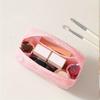 Square Mesh Cosmetic Bag Portable Lipstick Storage Bag With Zipper Multi-purpose Sundries Storage Bag Cute Student Case