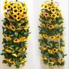 Artificial Yellow Sunflower Wreath Wedding Floral Arch Decoration, Vibrant And Beautiful Silk Colors