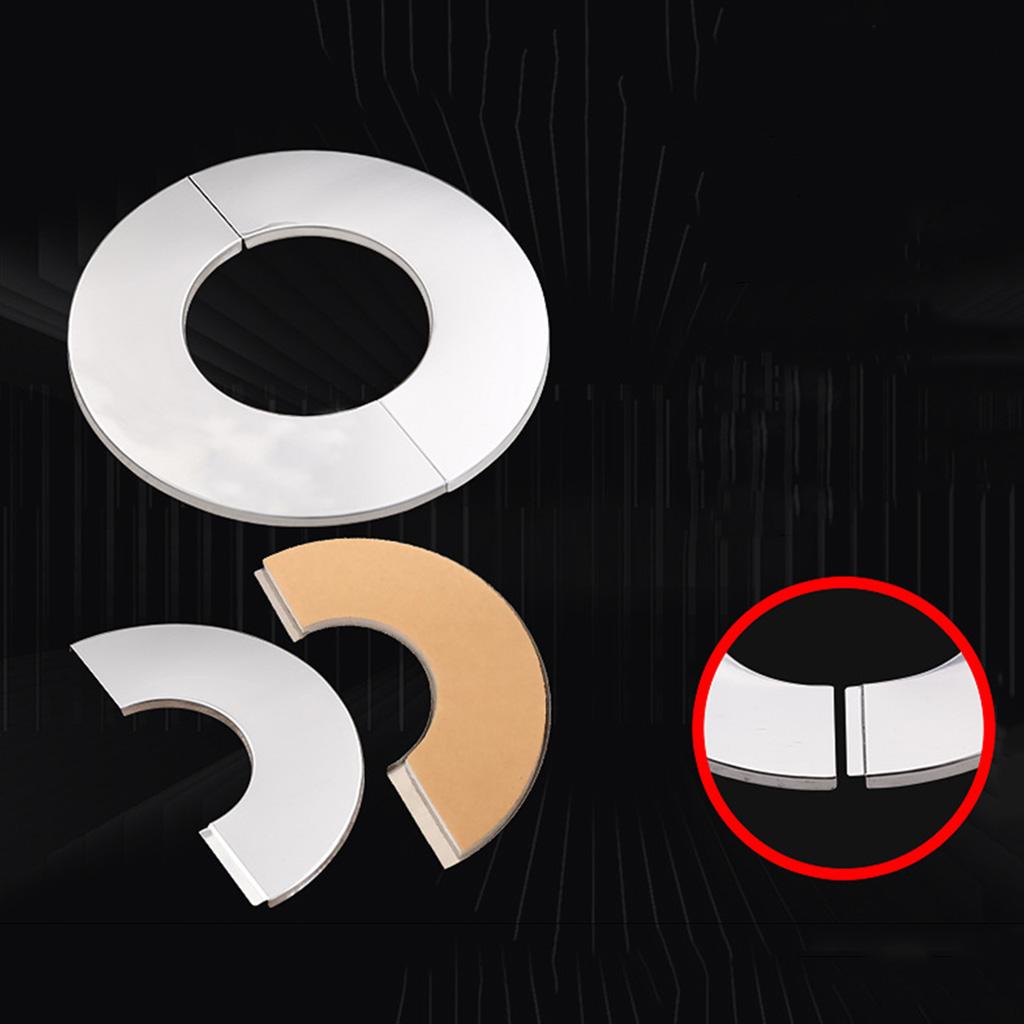 Wall Split Flange Stainless Steel Round Escutcheon Plate Water Pipe Wall Covers Fit for Kitchen Faucets Sinks Toilets