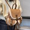 Sac à dos haute texture du fabricant automne et hiver 2025 version coréenne rétro mat daim laine d'agneau multi-poches