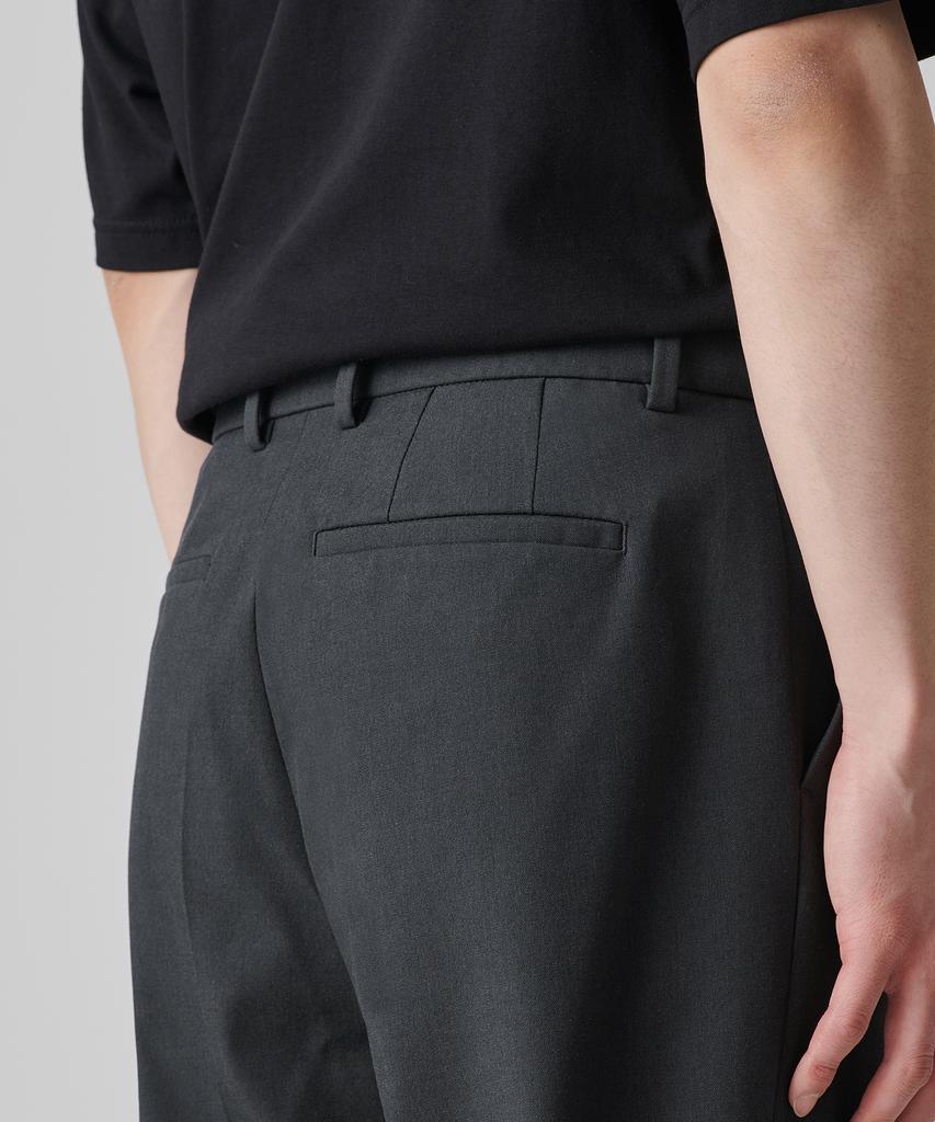Musinsa Standard Reverse One-Pleat Wide Hidden Banding Slacks [Gray]
