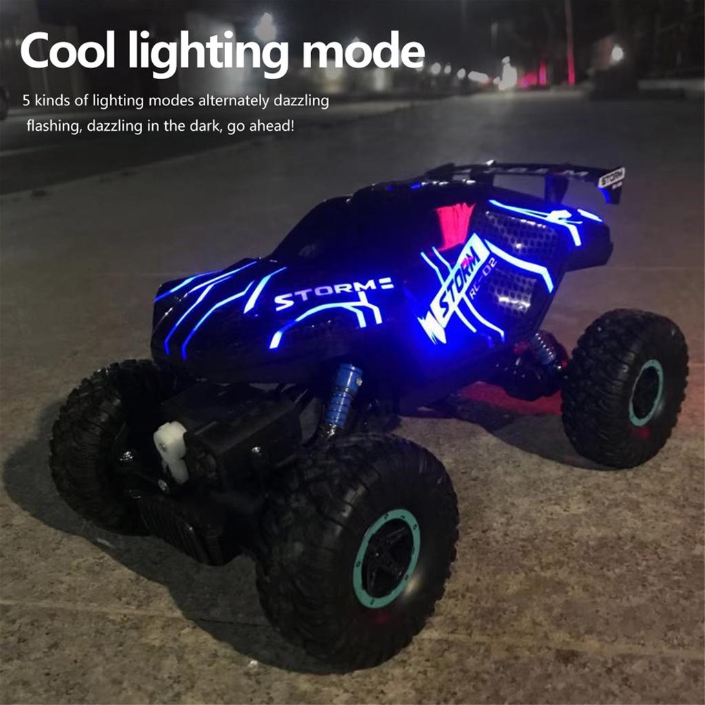 Buy 116 Remote Control 4WD 4x4 Crawler LED Light Truck RC Car Toy at
