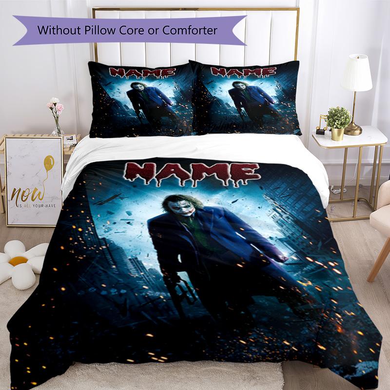 Warnermedia (24) Customize your name Bedding Set Breathable Duvet Cover with Pillowcases Home Decoration Birthday Gift