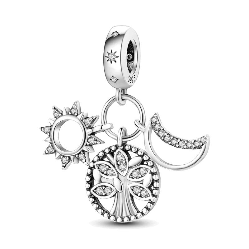 Original Inlaid Zircon Charm Beadscopper Color Love Heart Snake Dangle Bead Fit Bangle Bracelet Pendant Jewelry Fine Gift