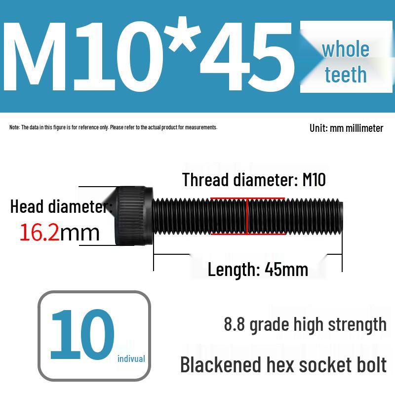 8.8 High-Strength Socket Head Cap Screw Bolt (M4-M20)