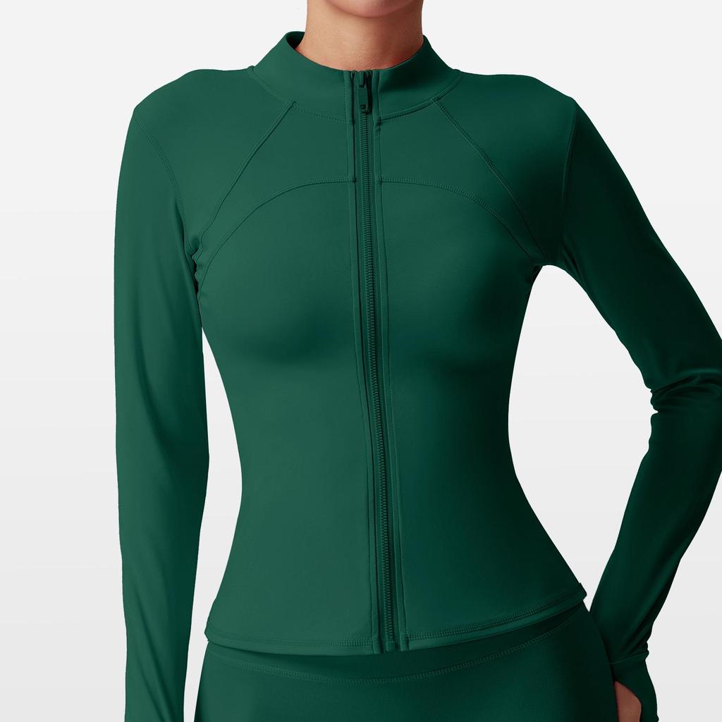 Lulu Women's Quick-Dry Yoga Jacket: Long Sleeve Cardigan for Running, Cycling, and Fitness - Perfect for Autumn and Winter