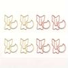 Set of 20 Squirrel - Inspired Paper Clips In Rose Gold & Gold - Charming Bookmarks for Fun Office Organization