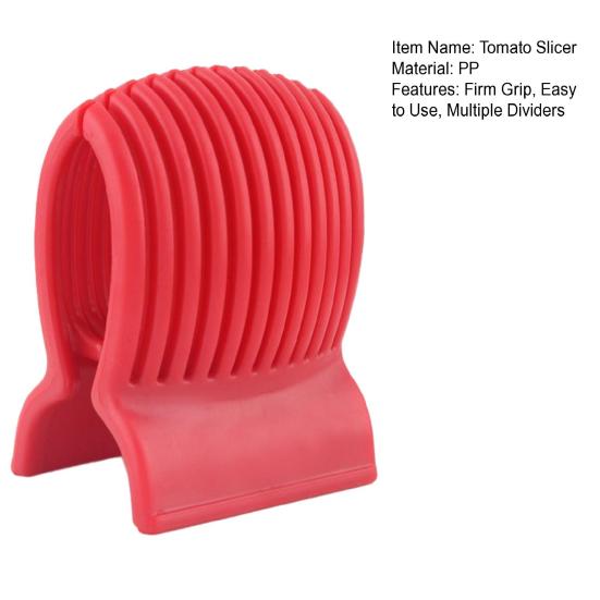 Tomato Slicer Holder Dishwasher Safe Fruit Slicer Tomato Holder with Firm Grip Vegetable Cutter with Multiple Dividers for Precise Slicing Tomatoes