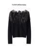 Autumn Winter Cashmere Knit One-Shoulder Base Layer Shirt - Fashionable, Versatile, Soft, Comfortable, Solid Color