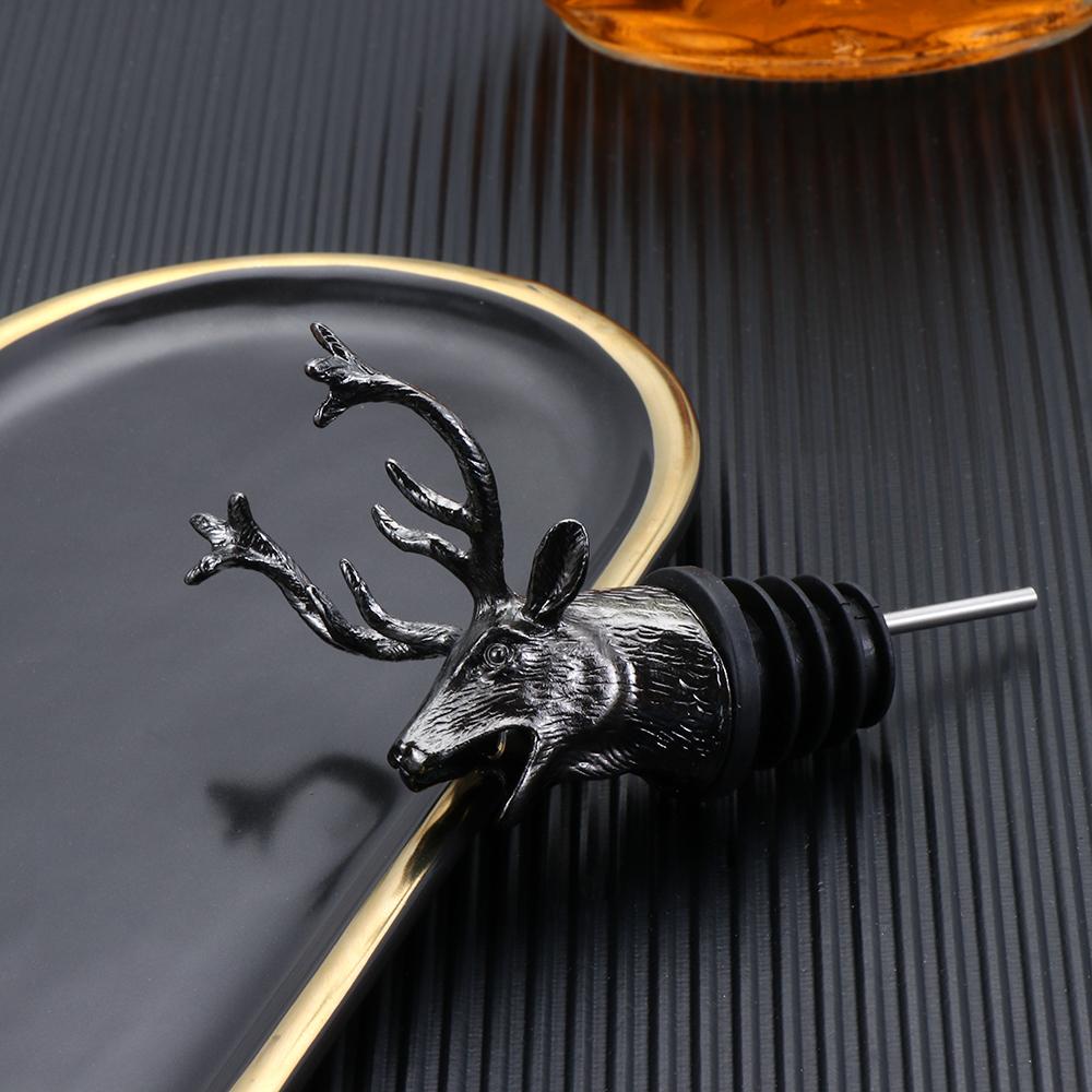 Party Supplies Unique Stag Kitchen Accessories Deer Head Wine Pourer Bottle Stoppers Wine Aerators