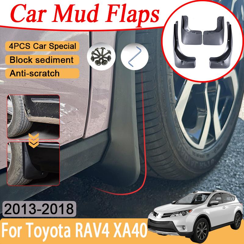 4x Car Mud Flaps For Toyota RAV4 2017 2018 Accessorios RAV 4 XA40 2013- 2018 Auto Wheel Flare Fender Mudguards Anti Splash Guard