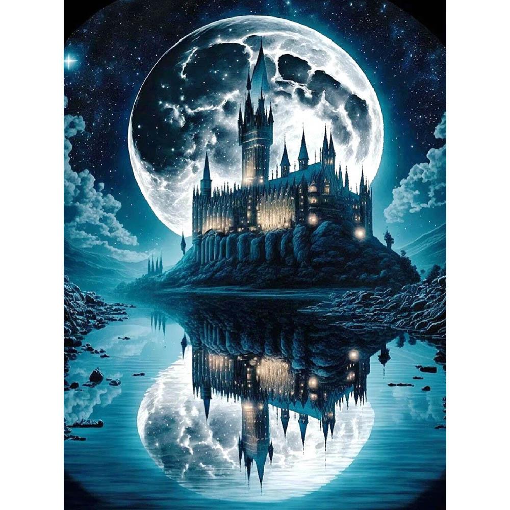 Harry Potter Magic School 5D DIY Diamond Painting Cross Stitch Castle Mosaic Embroidery Rhinestones Home Decor Kids Gift