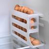 4 Layers Automatic Rolling Egg Holder Rack Fridge Egg Storage Box Container Kitchen Refrigerator Egg Dispenser Fridge Organizer