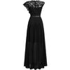 European & American Hot-Selling Lace Evening Dress, High Waist Long Skirt