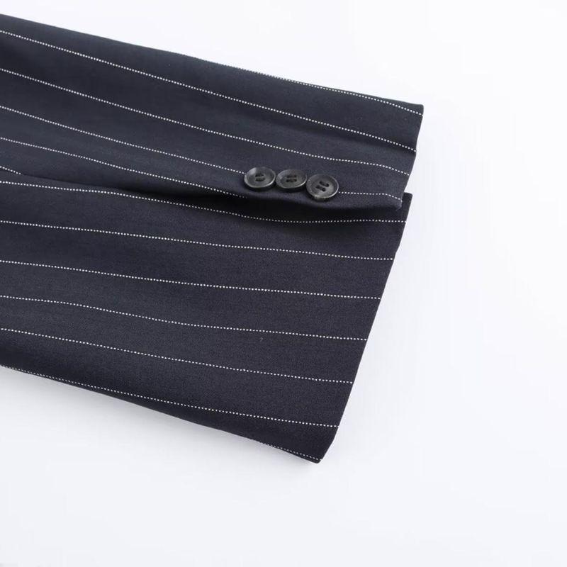Kaslead New Arrival Women's Clothing Fashion Style Fashion Minimalist Pinstripe Loose Suit Jacket 1255819