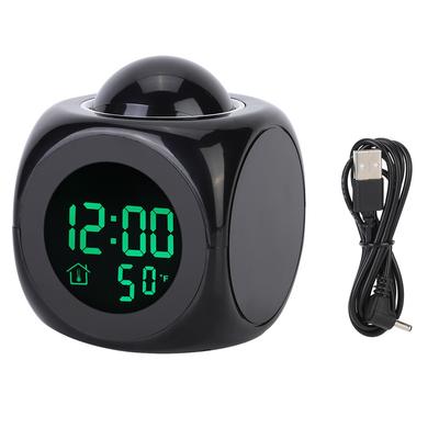 Multifunktionale LCD Elektronische Uhr Digitale Projektionswecker mit Temperaturanzeige