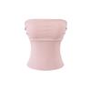 Elegant Pleated Strapless Top with Chest Pads and Non-Slip Design