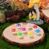 TOYANDONA 80 Pieces 8 Colors Mini Resin Mushrooms - Miniature Mushrooms, Cute Resin Terrarium Figurines, Tiny Fake Mushrooms, Fairies, Bonsai