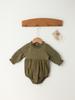 Newborn Girl's Long-Sleeve Cotton Jumpsuit for Summer