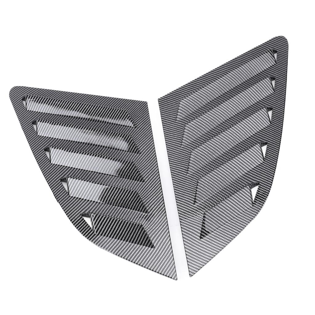 2Pcs Rear Side Window Louver Cover Left Right Rear Window   Vent Scoop Shutter Cover Blind Replacement for 8V Hatchback 2014-2020