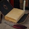 Leather Book of Shadows:  Spell Grimoire - Deckle Edge Paper
