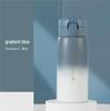 Gradient Color Stainless Steel Flip-top Water Cup for All Ages