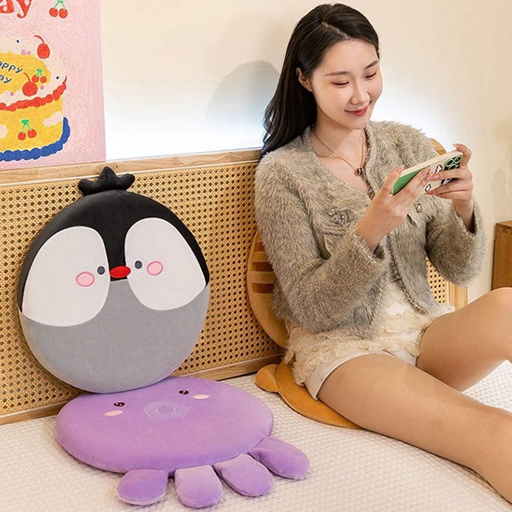 Thick Chair Cushion Cartoon Animal Dog Cat Seat Pads Sofa Pillow For Office Student Dormitory Car