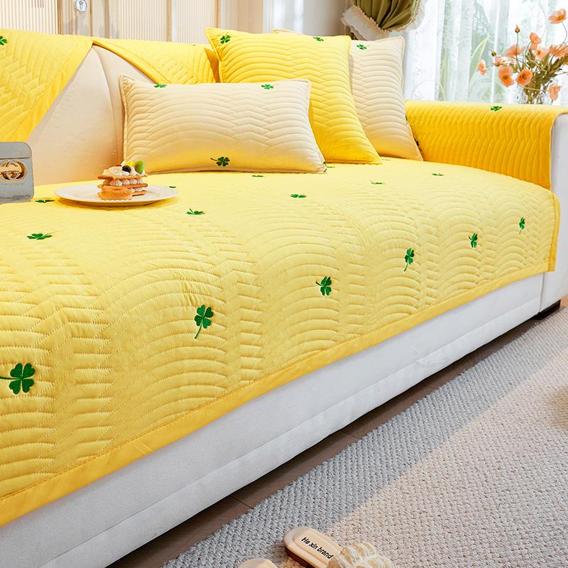 

Four Seasons Universal Sofa Cover Non-Slip Washable Cushion Pastoral Towel Soft Comfortable Home Decor 70*70cm