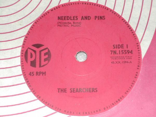 

7inch Record SEARCHERS - Needles And Pins 7N15594 Pye Records 1964 UK Pop Used
