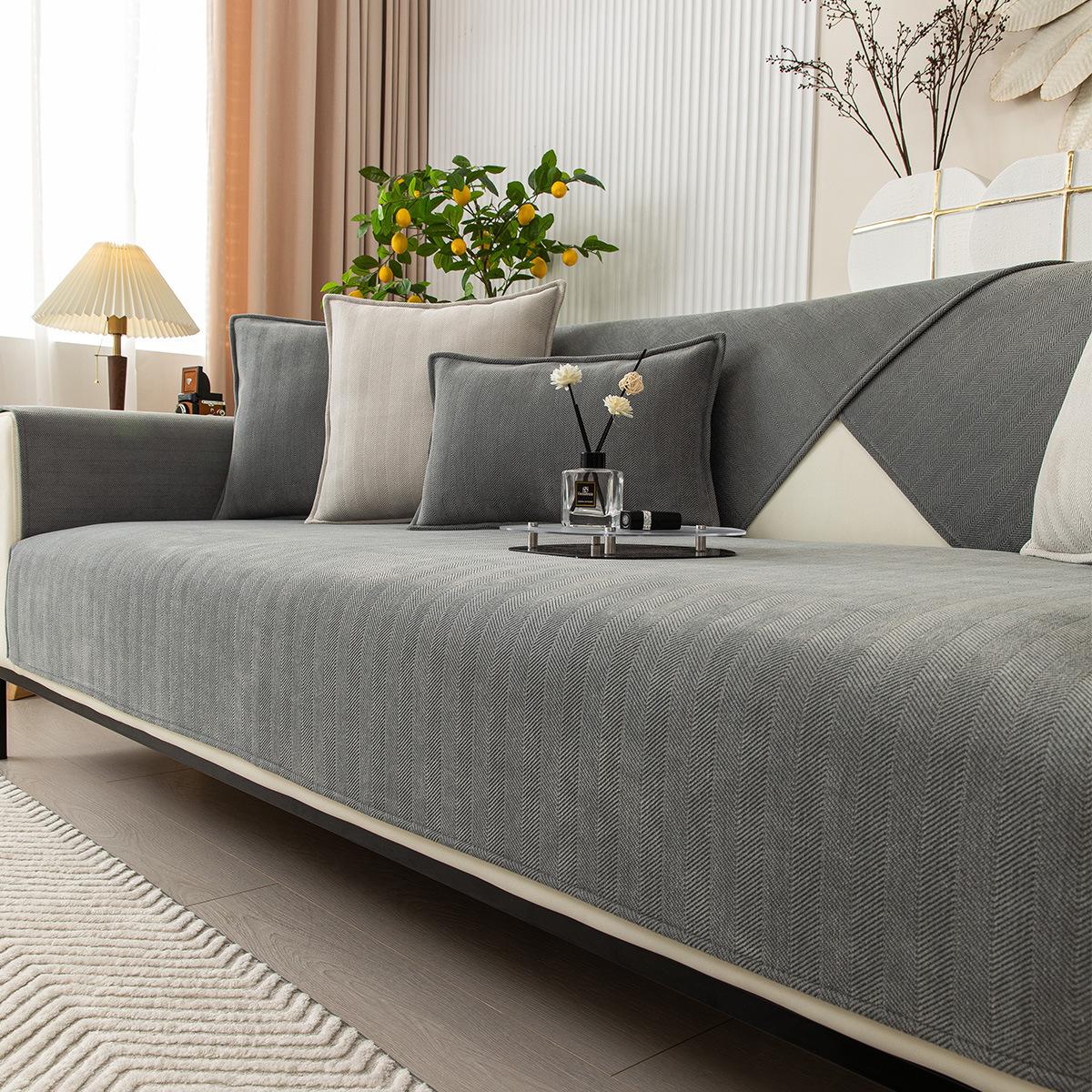 

Подушка для дивана, летняя, нескользящая, устойчивая к пятнам, высококачественная шенилловая ткань для дивана, подушка для дивана, чехол для дивана, чехол для дивана 70*70cm