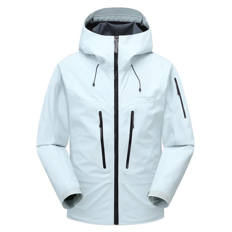 Giacca da Alpinismo Hardshell da Uomo Impermeabile Antivento con Cappuccio - Traspirante, Confortevole, Capospalla Casual da Esterno per Autunno/Inverno