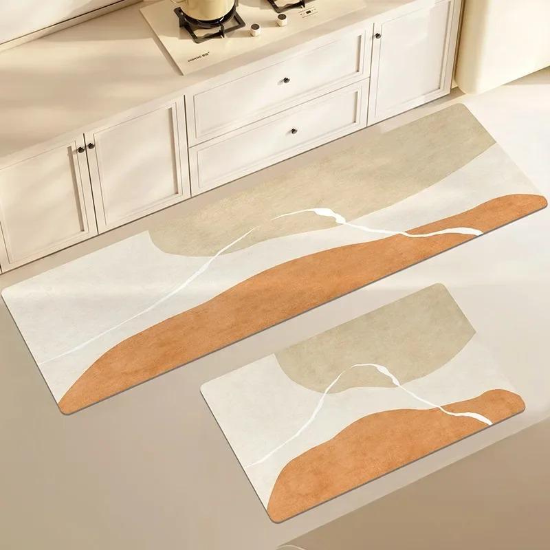 Kitchen Floor Mat Pvc Waterproof Vinyl Rug Home Decor Long Carpet Oil-proof Non-slip Foot Mats Alfombra Cocina Küchenbodenmatten