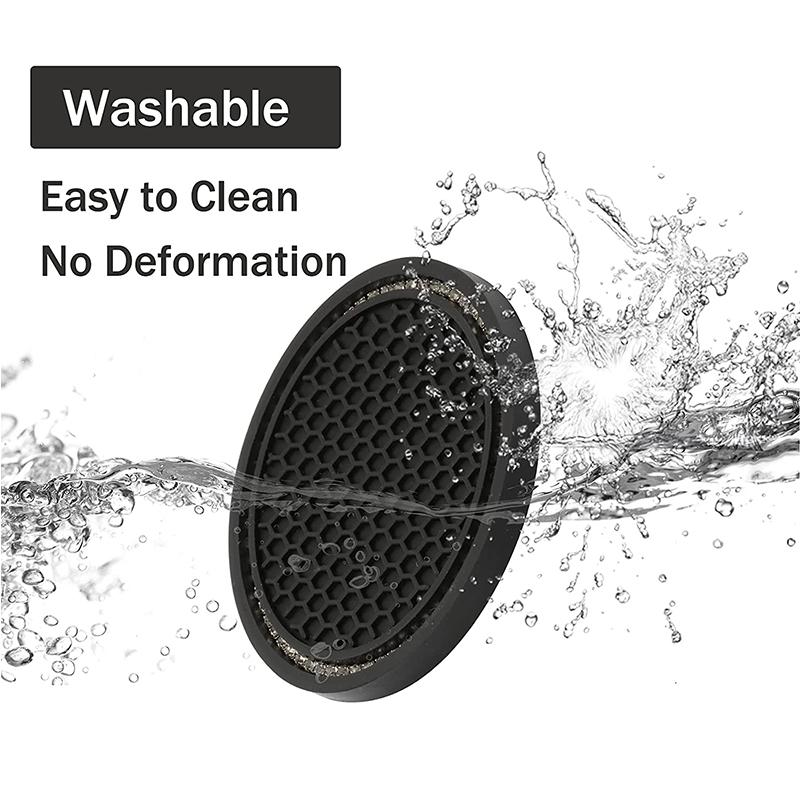 1/2PC Car Non-slip Water Cup Pad Diamond Rhinestone Bling Decoration Auto Interior Cup Bottle Anti-skid Rubber Mat