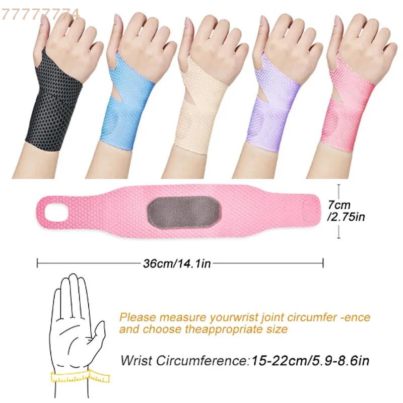 1PCS Adjustable Wristbands Safety Wrist Support Bracer Gym Sports Wristband Carpal Protector Breathable Injury Wrap Band Strap