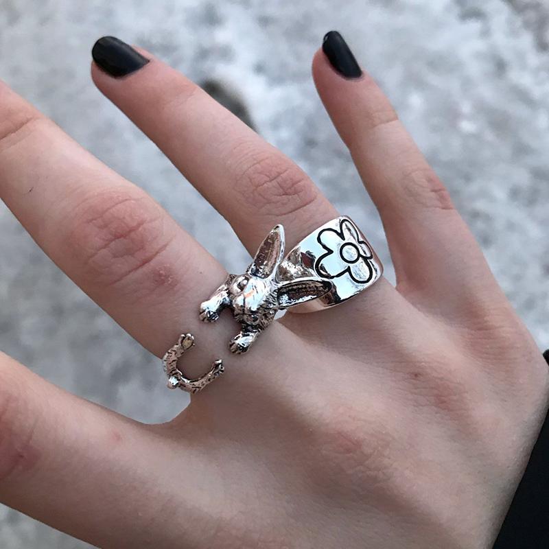 Süße Glückskatze Tierringe Partner Schmuck Verstellbare Fingerringe Für Männer Liebhaber Frauen Dame Mädchen Junge Männlich Valentinstagsgeschenk