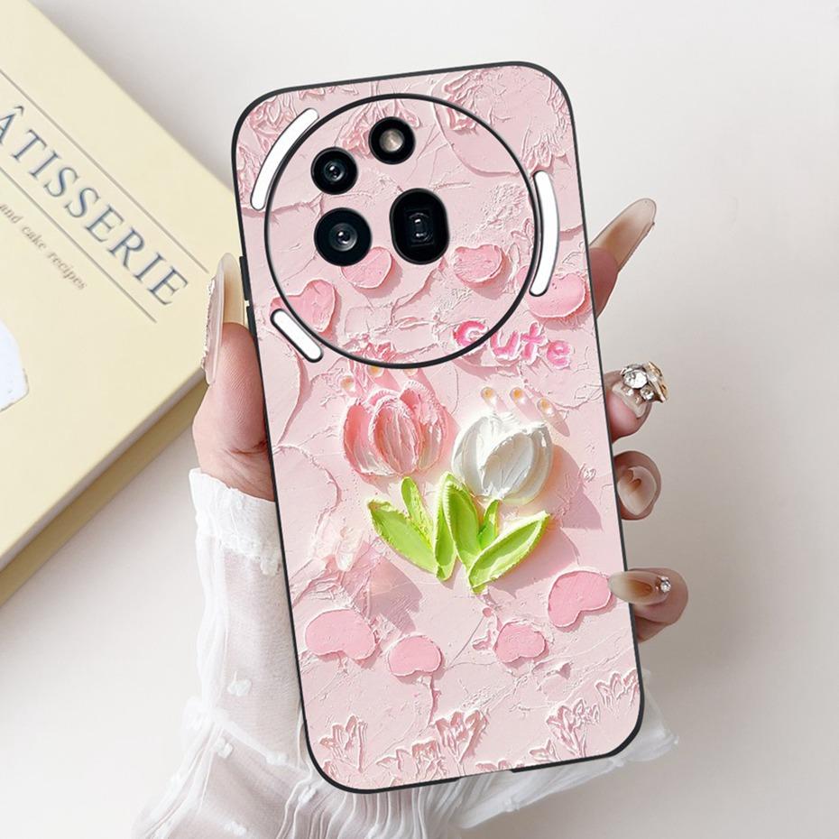Fashion Design Phone Case For Nothing Phone (3a) Pro Phone3a Black Silicone Soft Cover For NothingPhone 3a 3 a Pro Cases Bumper