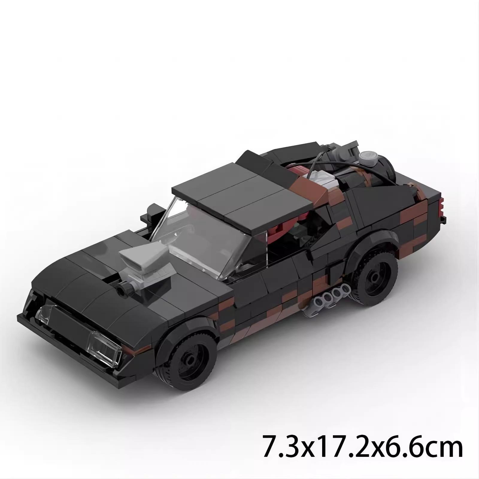 

MOC Технический Автомобиль из фильма Безумный Макс V8 Перехватчик Маслкар 8 шпилек Наборы Транспортных средств Строительные блоки Детские игрушки Рождественский подарок