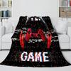 Gamepadová deka Módní flanelová deka na postel pohovku přehoz Bytový textil Hráč Děti Dospělí Dárek King Queen Size