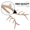 12Pairs Delicate Branch Craft Antler Snowman Ornament Christmas Mini Reindeer Antler Craft For Crafts Suite Plastic Branch Decor