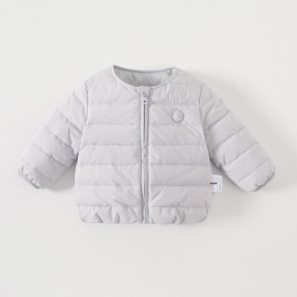 2026 Lightweight Down Jacket Liner for Girls - Autumn/Winter Infant Zipper Cardigan Jacket