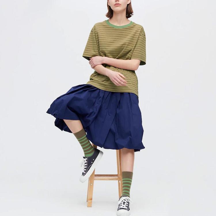 Uniqlo X MARNI Womens Balloon Shape Skirt (Asia Sizing) Navy Women Streetwear 448966-69